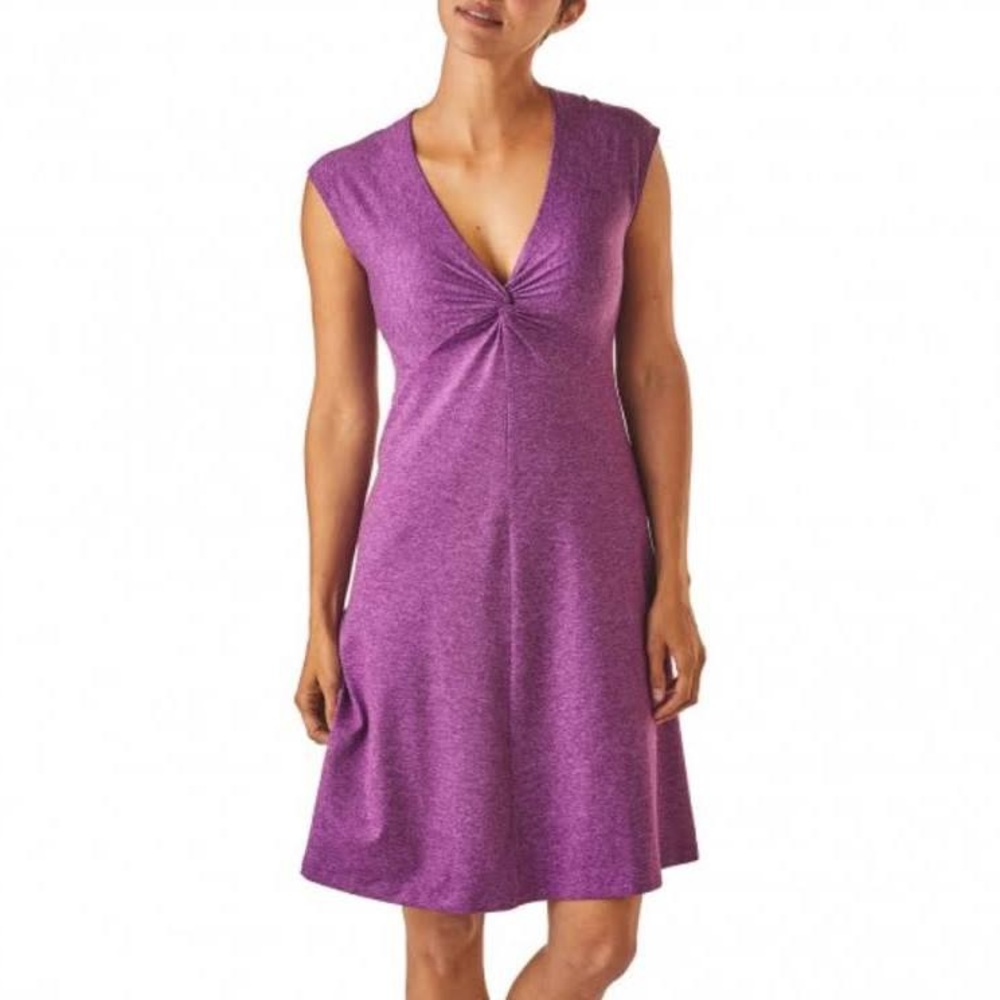 Patagonia Purple Twist Front Seabrook Bandha Dress 💜